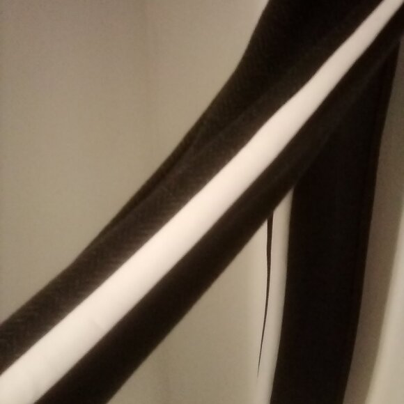 Black & White Striped Skinny Pants for Women | Trendy Stretch Fit | Chic Casual - Picture 3 of 3